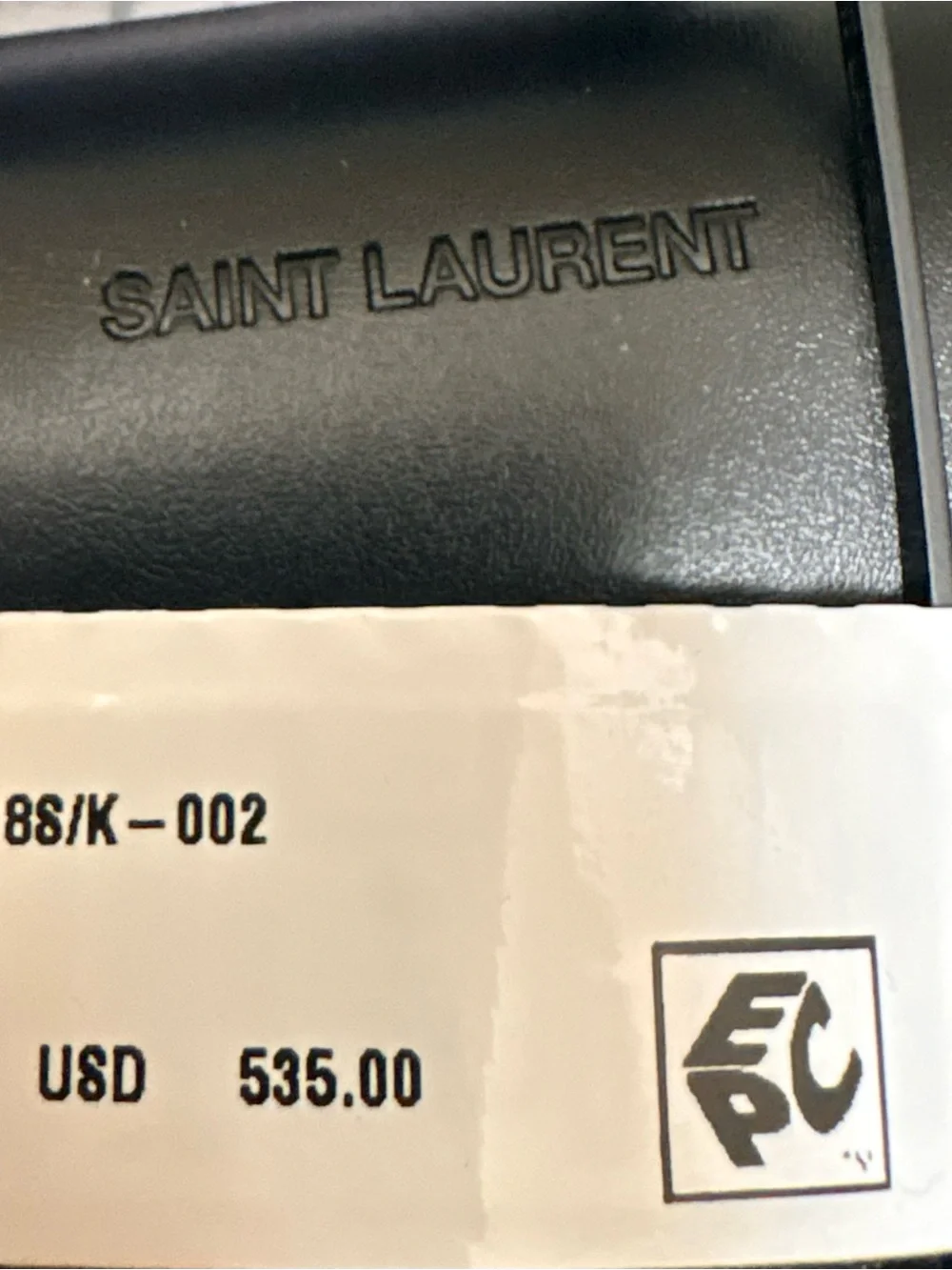 Saint Laurent Black Cat-Eye Sunglasses with Gradient Lenses SL M48S/K 002